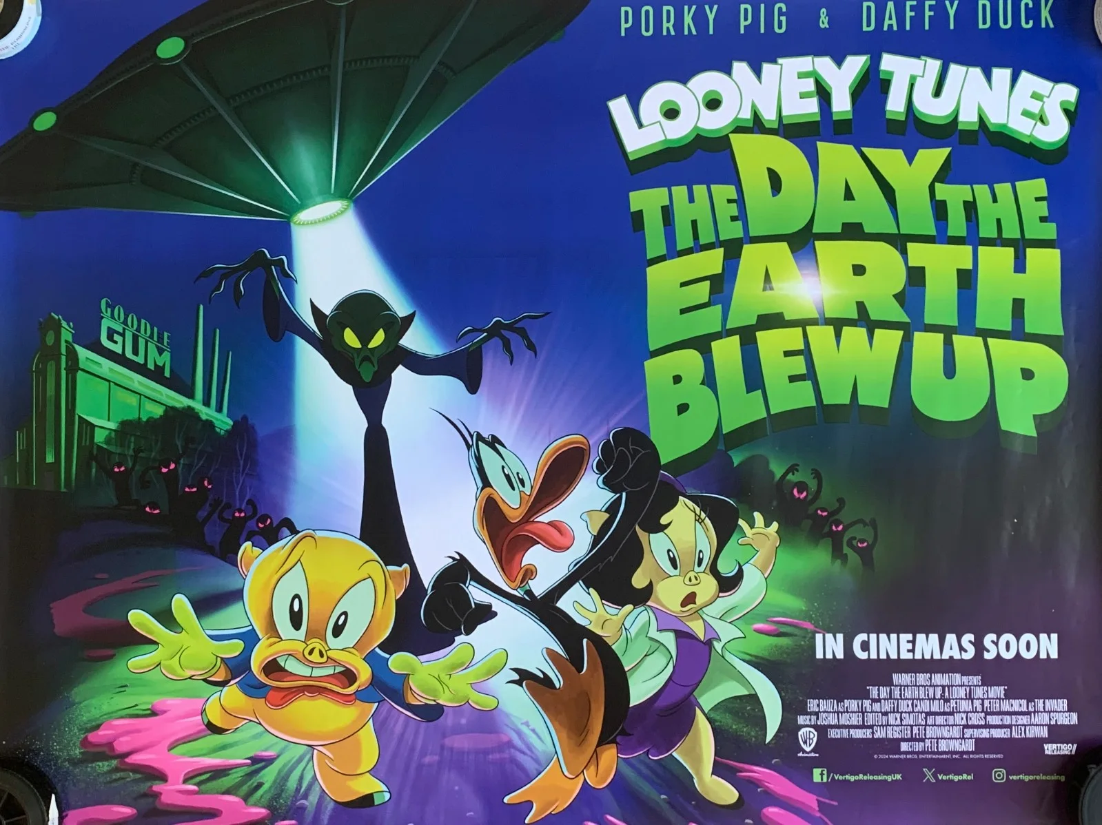 Looney Tunes The Day The Earth Blew Up Original UK Quad Cinema Poster 2026, изображение 5