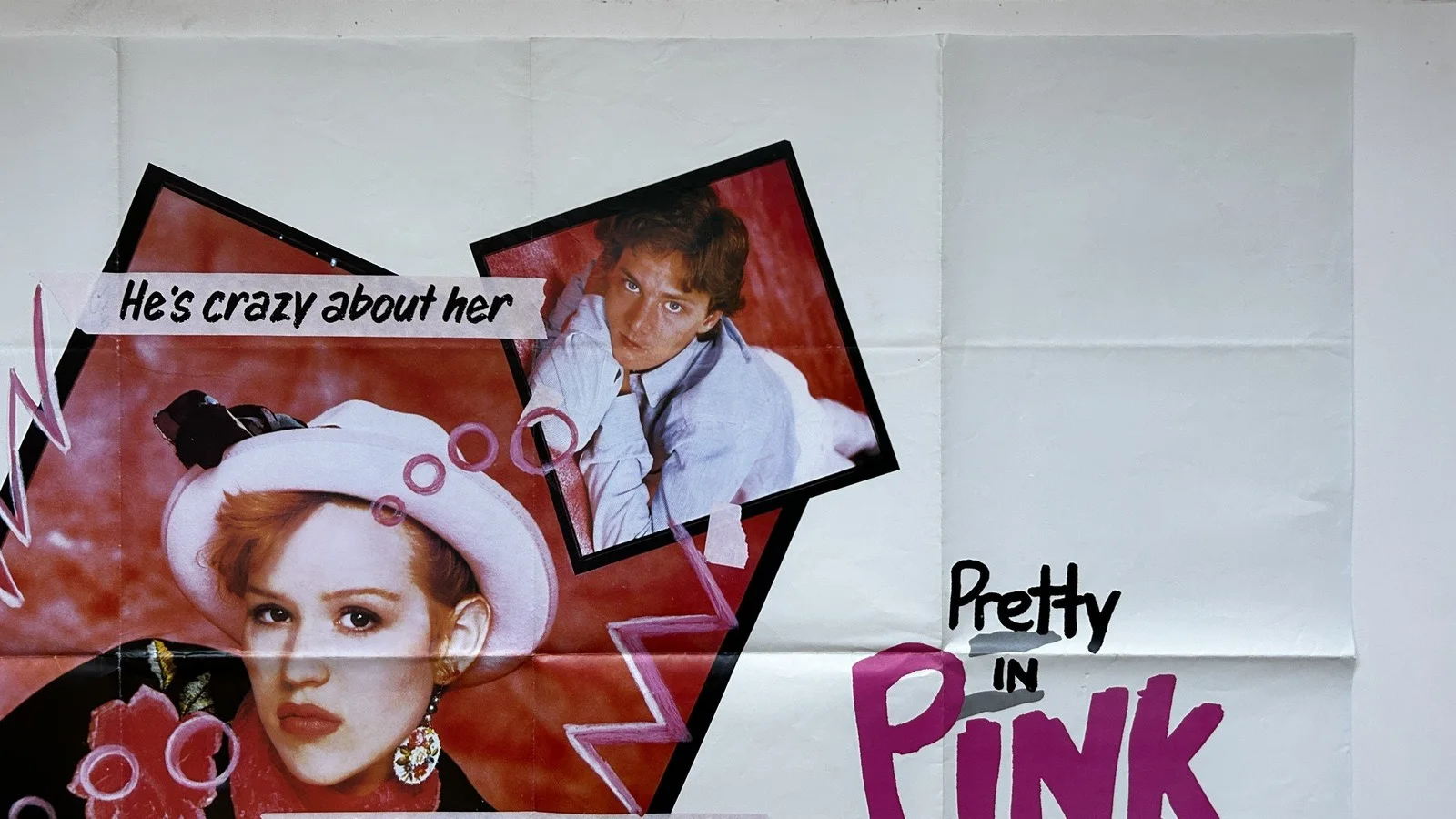 Pretty in Pink (1986) Original Quad Cinema Poster, image 3