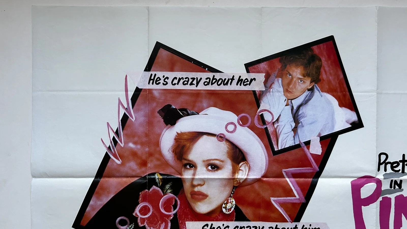 Pretty in Pink (1986) Original Quad Cinema Poster, image 4