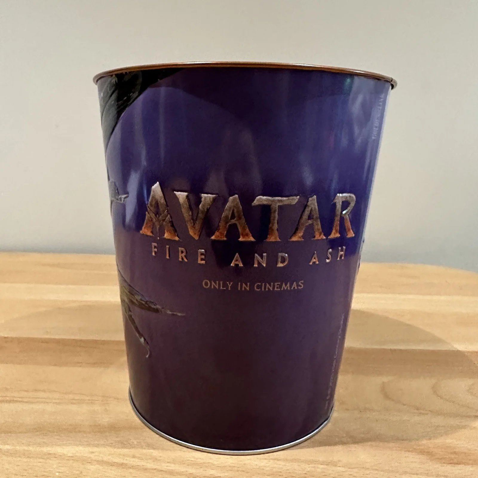 AVATAR-Fire And Ash, 2025 Cinema Exclusive Popcorn Bucket, Embossed, Metal Blue, image 2