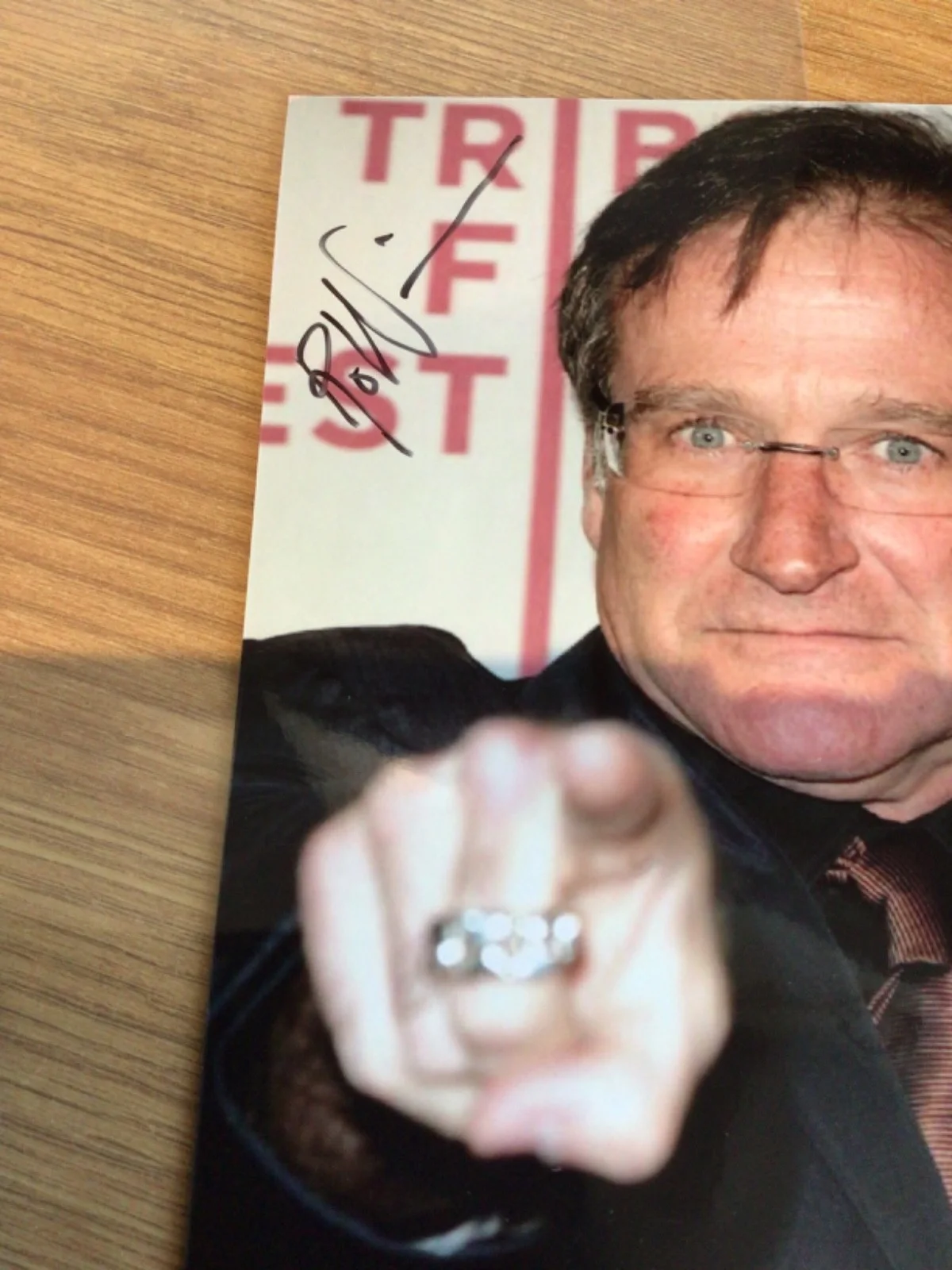🔥 GENUINE- Signed ROBIN WILLIAMS 7” x 5” Photograph, image 4