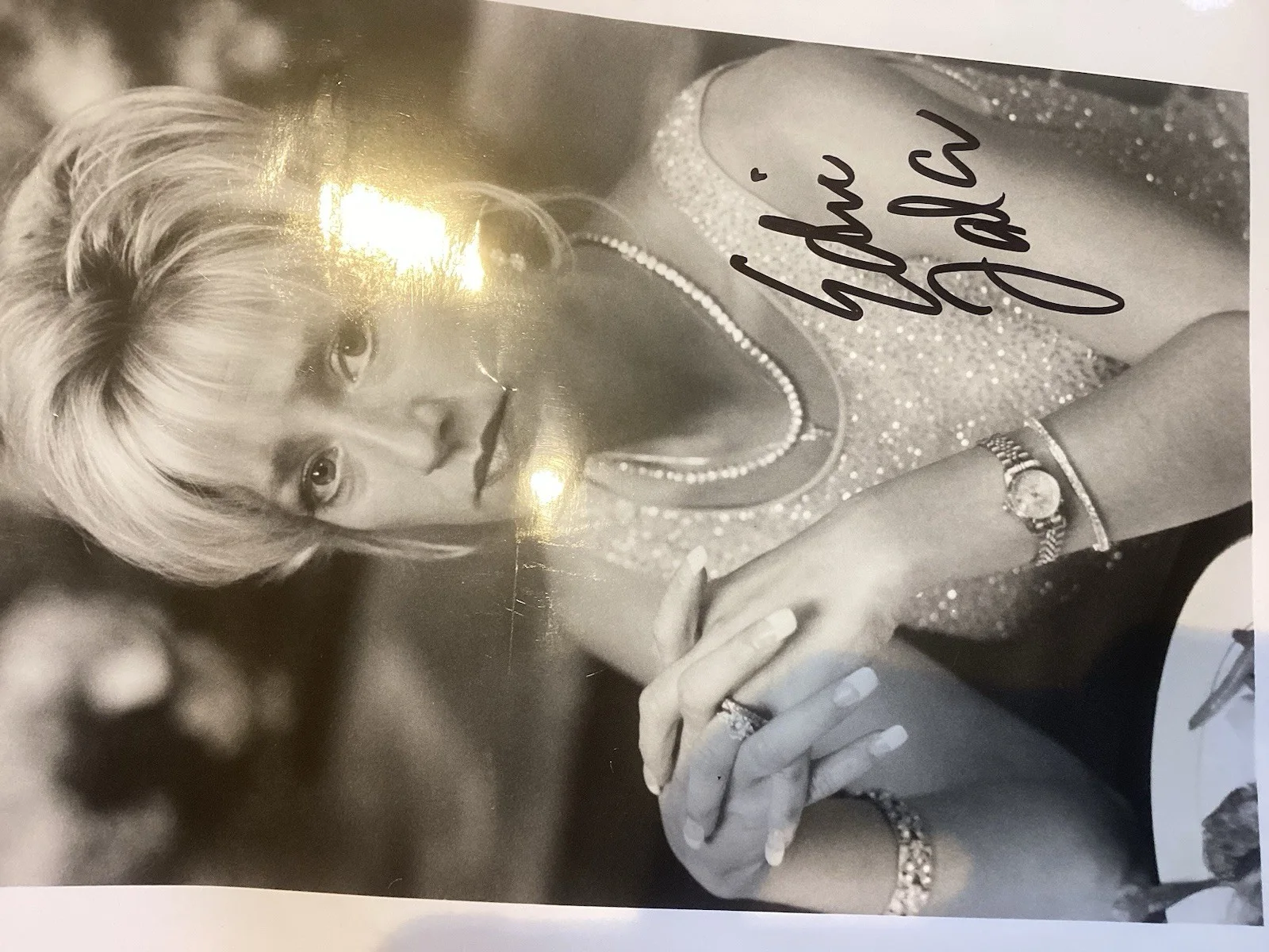 EDIE FALCO Hand Signed 8x10” Original THE SOPRANOS Carmella Photo Autograph, изображение 4
