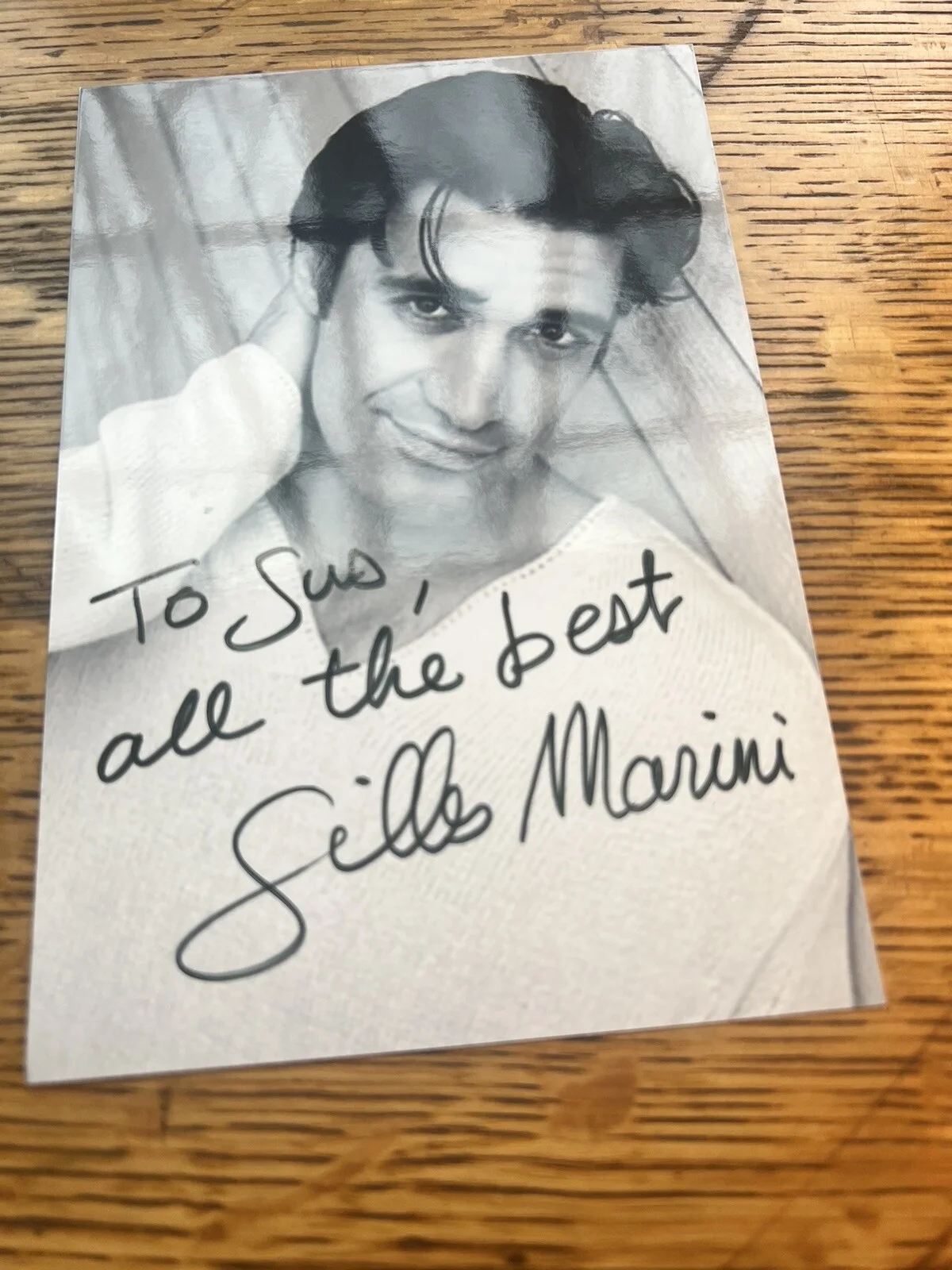 Gilles Marini autographed photo signed 4x6- Sex In The City, изображение 2