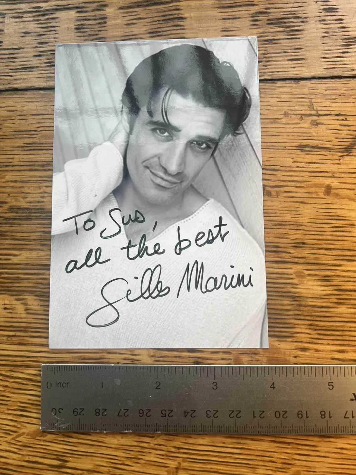 Gilles Marini autographed photo signed 4x6- Sex In The City, изображение 4