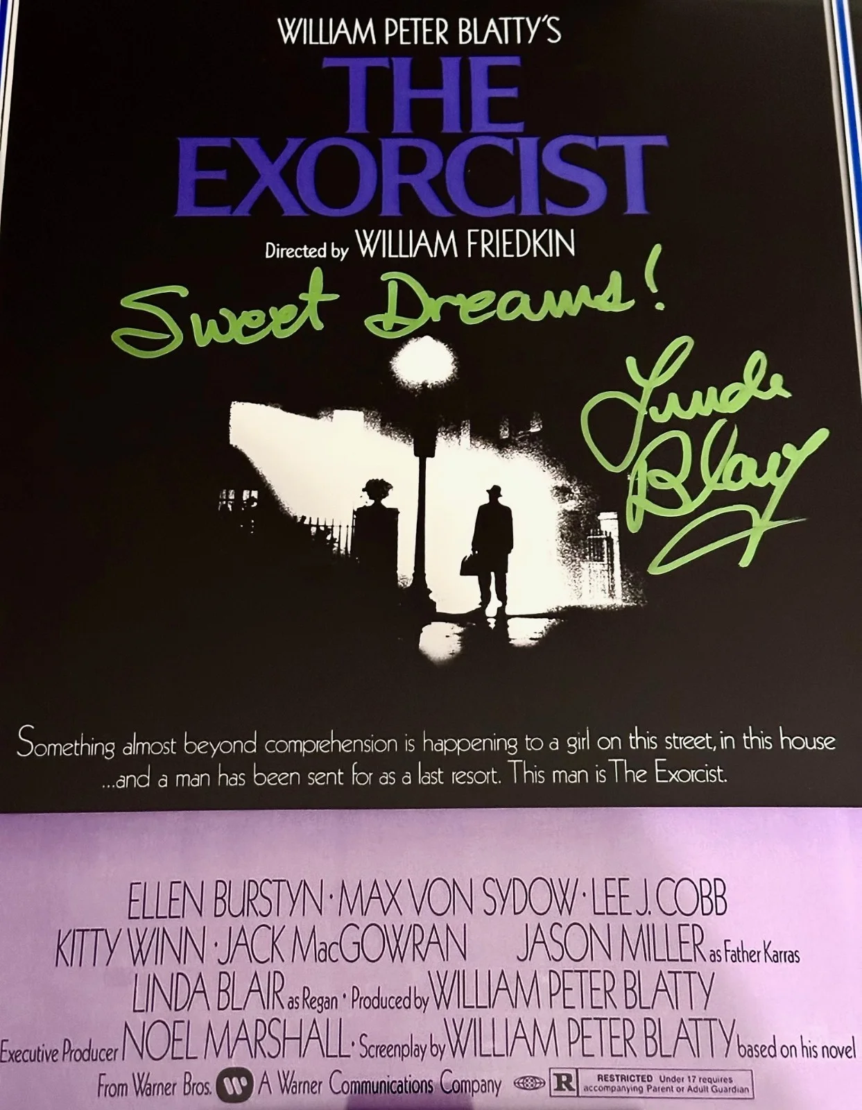 Linda Blair, Mercedes McCambridge — THE EXORCIST Custom Framed Signed Display Linda Blair + Mercedes McCambridge, image 3