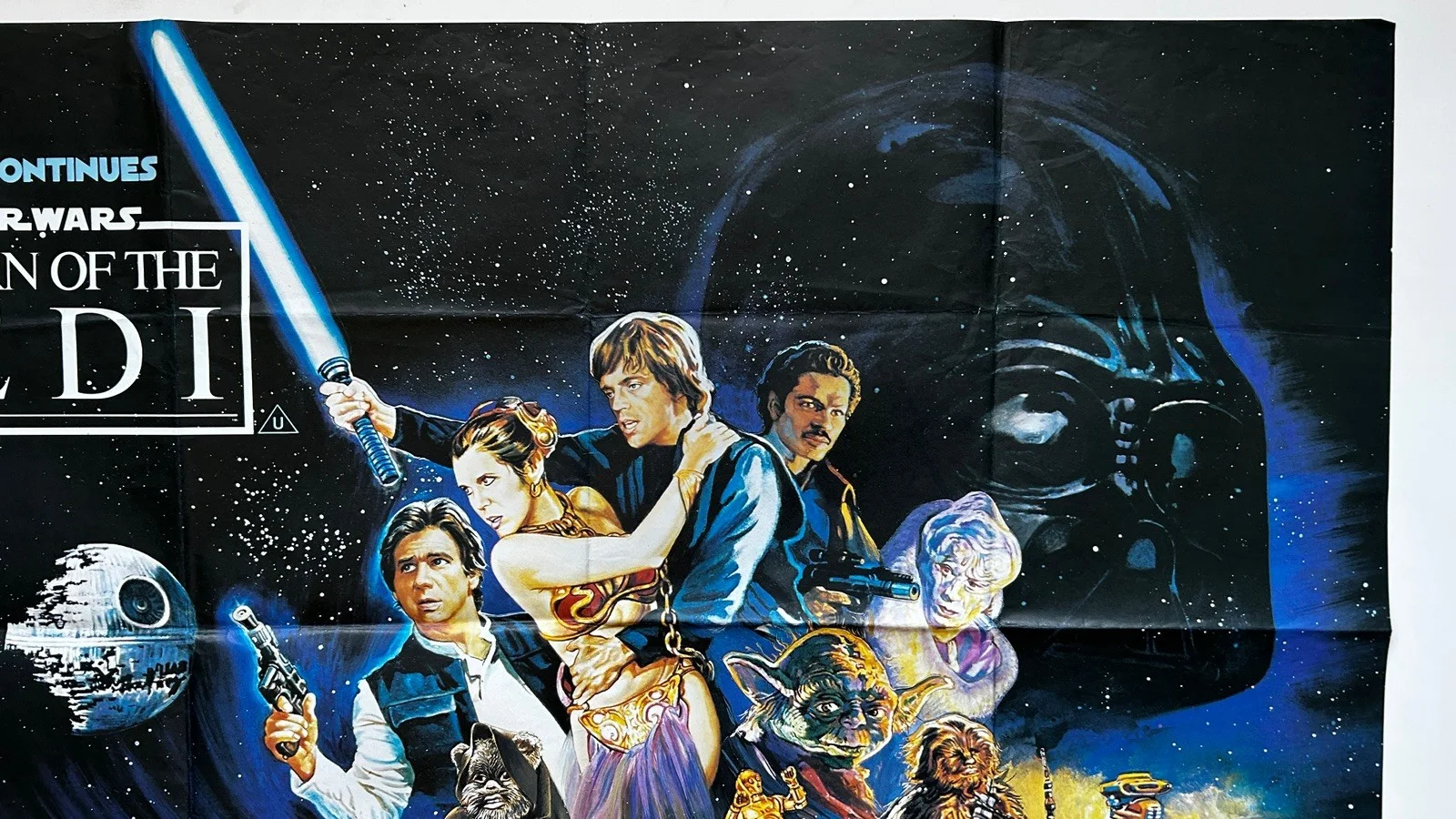 Star Wars Return Of The Jedi Original 1983 Style B Quad Poster Folded, изображение 2