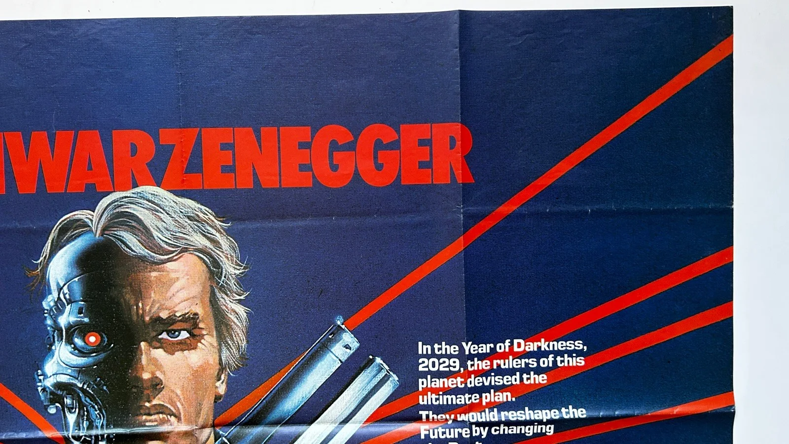 The Terminator 1985 UK Quad Film Poster amazing condition, изображение 3