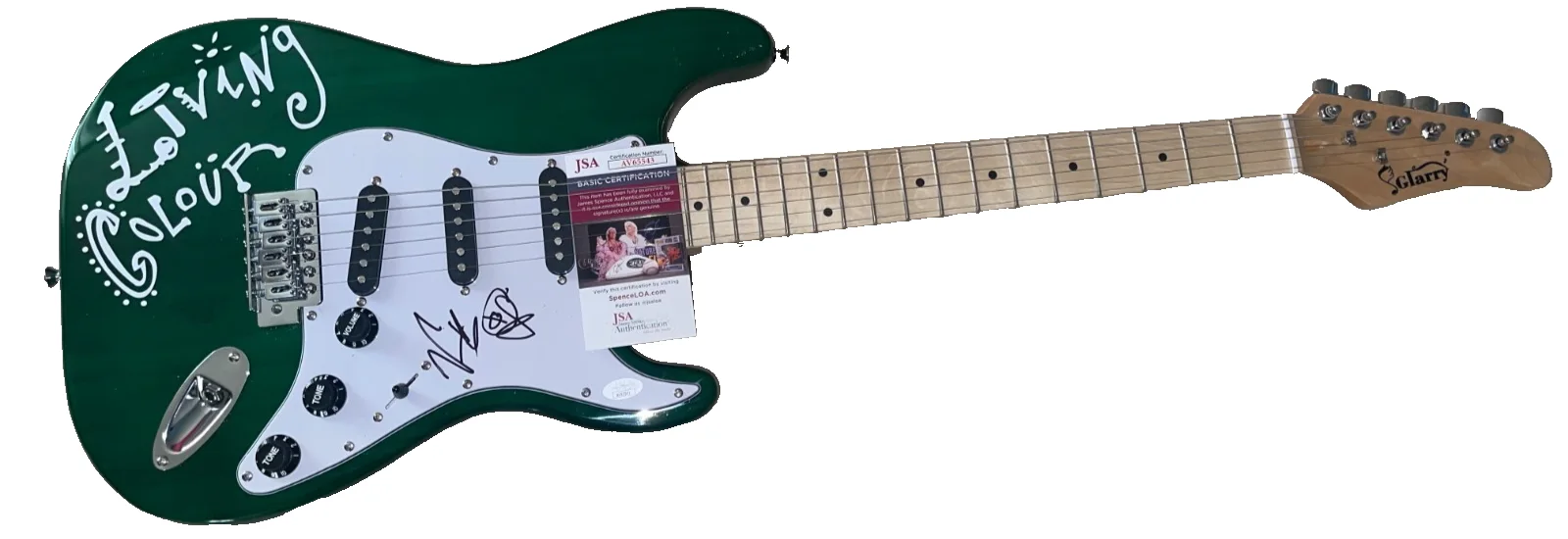 Corey Glover & Vernon Reid Living Colour Autographed Signed Electric Guitar JSA, image 2