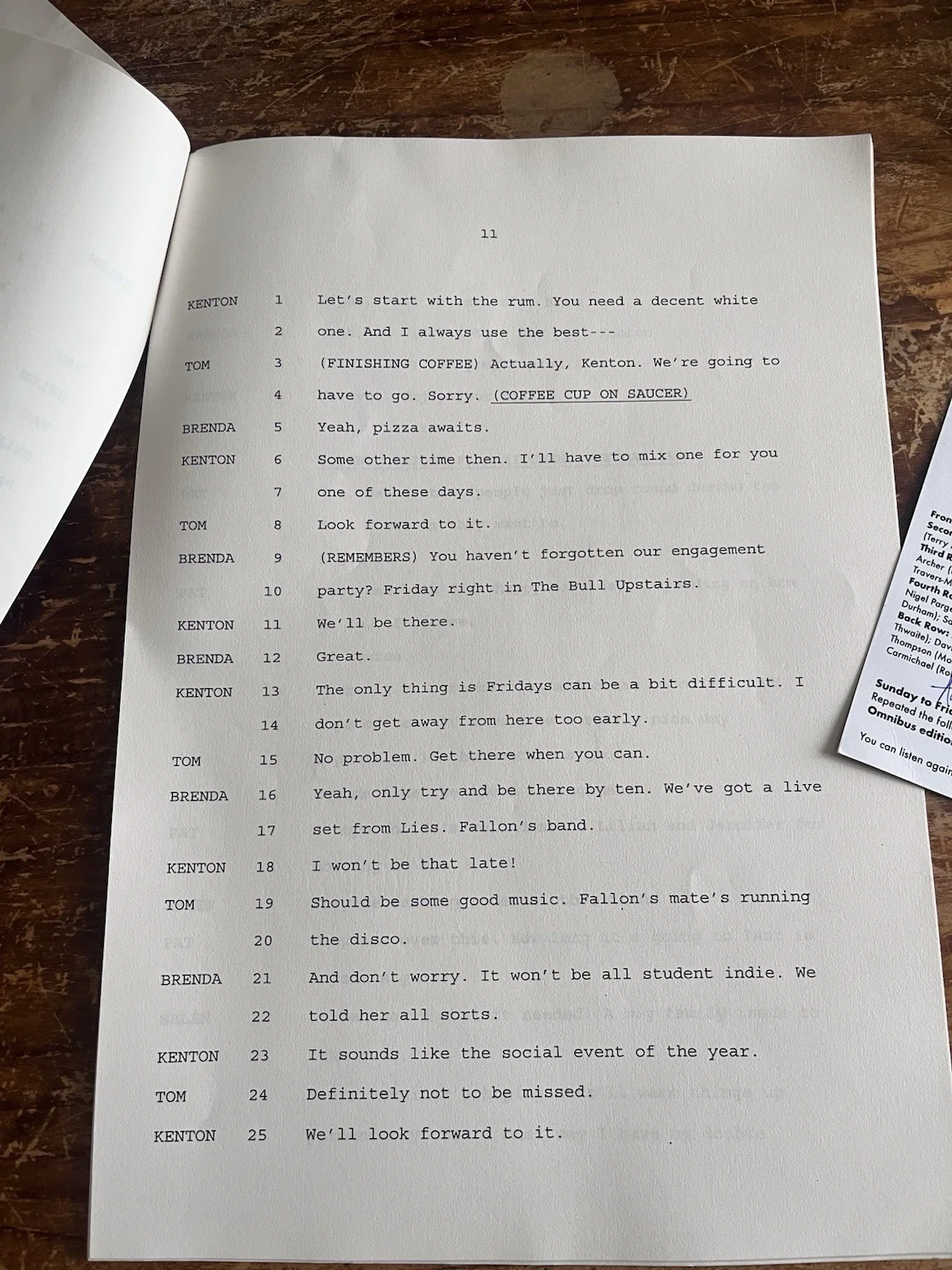 The Archers BBC Radio 4 Signed Script (2009) – Multi Cast Autographs, image 4