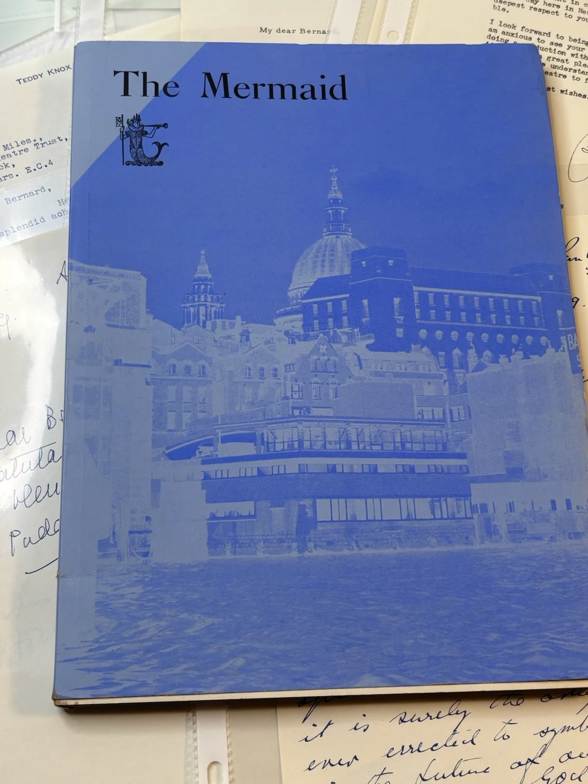 Bernard Miles Mermaid Theatre Review Reproduced Autographed Letters Monroe Dors, image 2