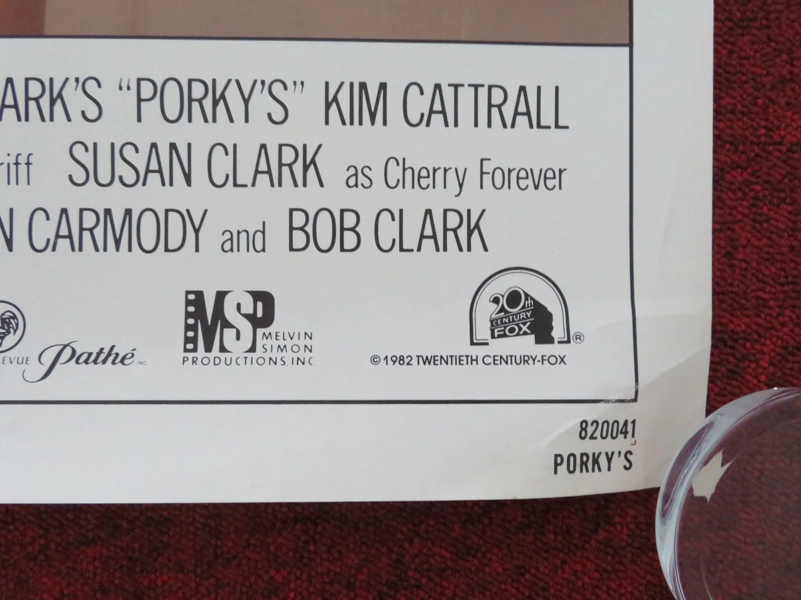 PORKY'S VHS US ONE SHEET ROLLED POSTER KIM CATTRALL SCOTT COLOMBY 1983, image 5