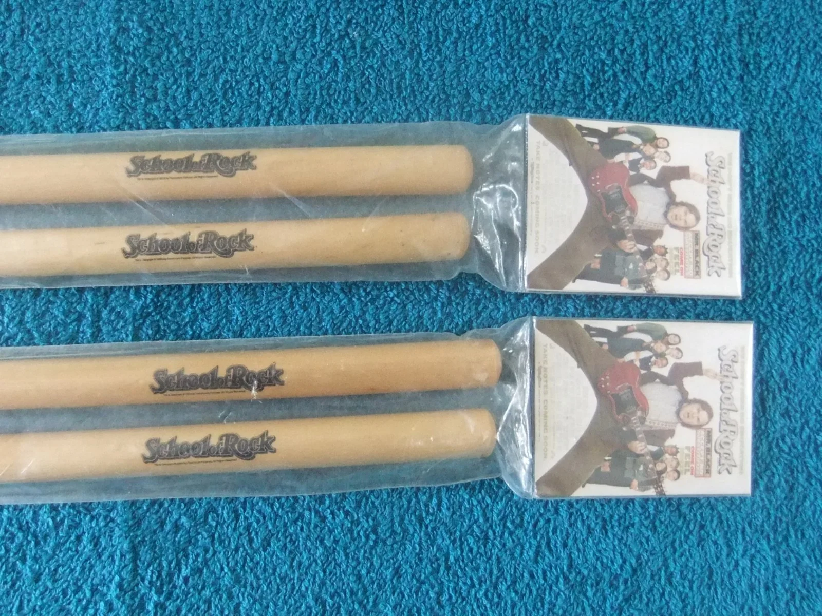 2 x PAIRS OF SCHOOL OF ROCK PROMO DRUMSTICKS * NEW / UNUSED *, изображение 2