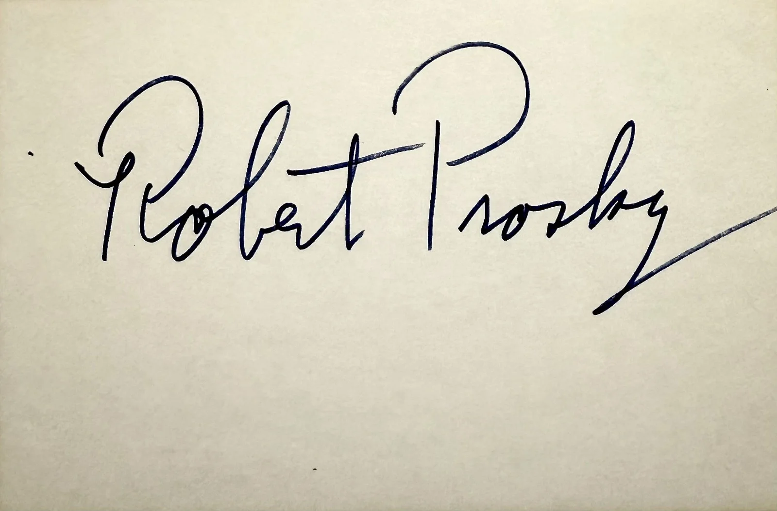 Robert Prosky — ROBERT PROSKY Signed Autographed 4"x 6" INDEX CARD Broadcast News Mrs. Doubtfire, image 3