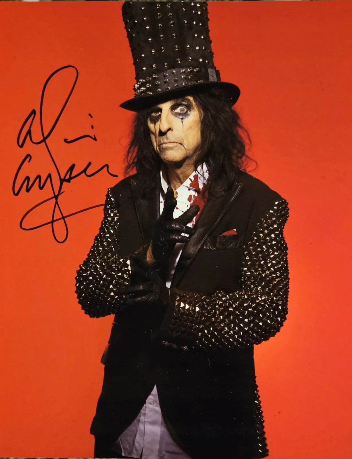 Alice Cooper Autographed 8x10 Photo, image 2