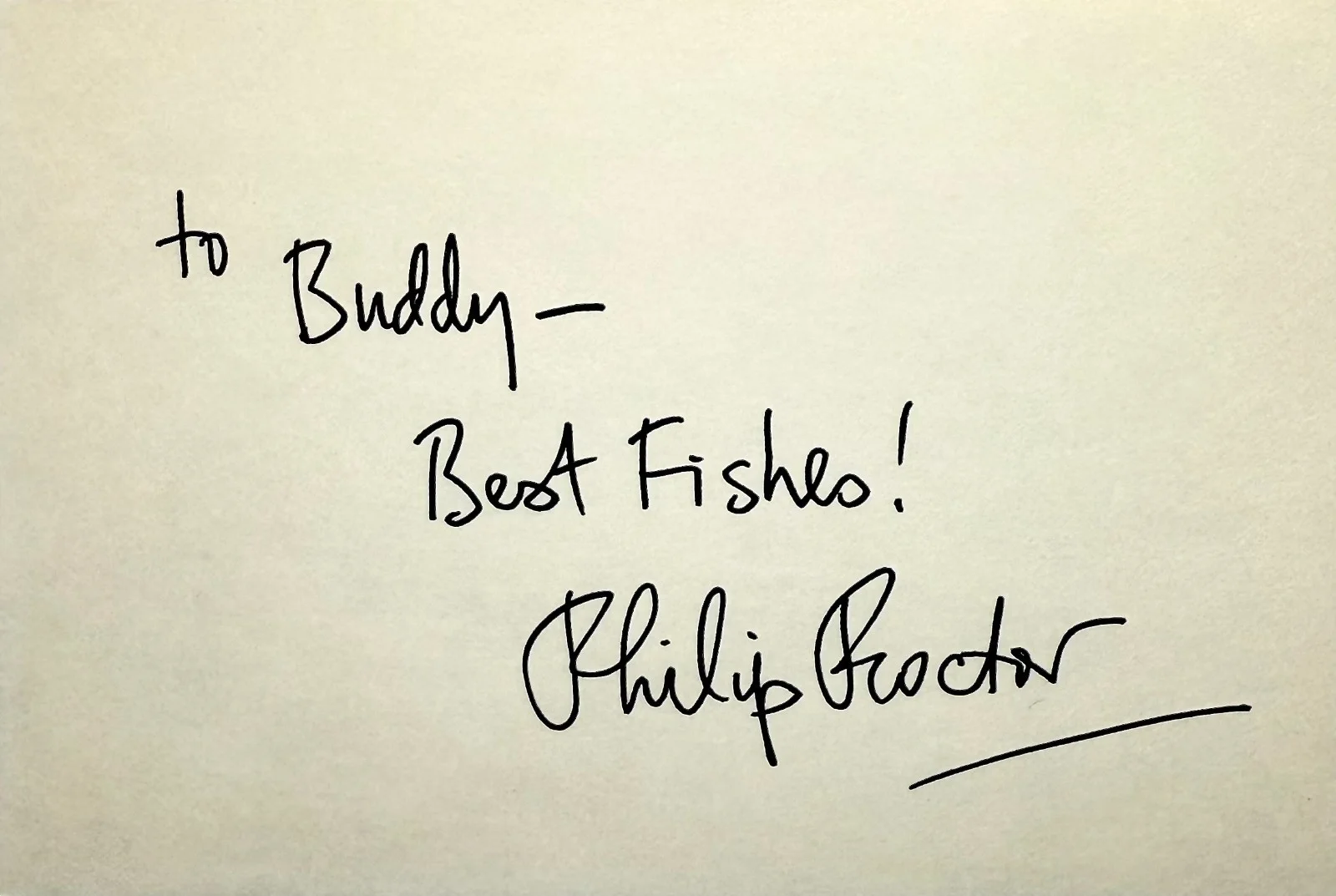 Philip Proctor — PHILIP PROCTOR Signed Autographed 4"x 6" INDEX CARD Dr. Dolittle Tunnel Vision, image 3