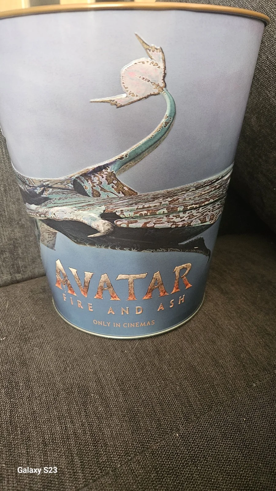 Avatar Fire and Ash 2025 Tin Popcorn Bucket 130oz / Theater Cinema Collectible, изображение 3