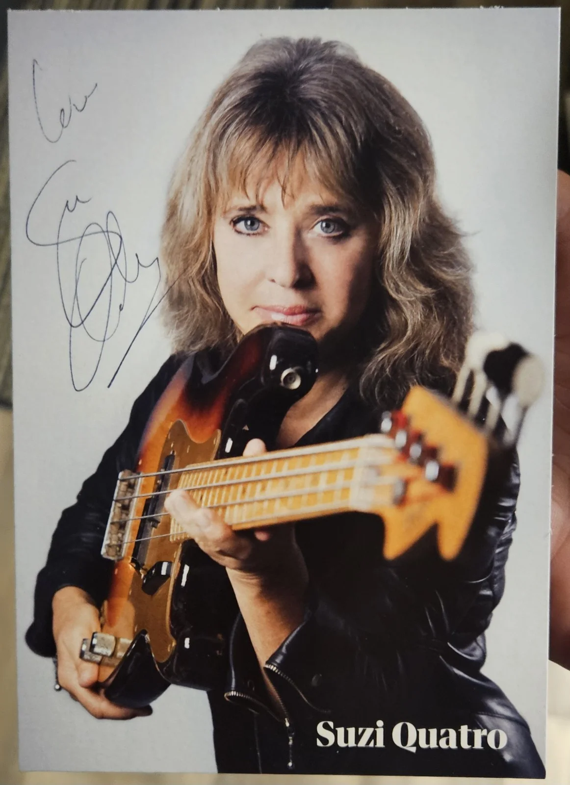 SUZI QUATRO signed autographed 5x7 photo JSA COA, image 2