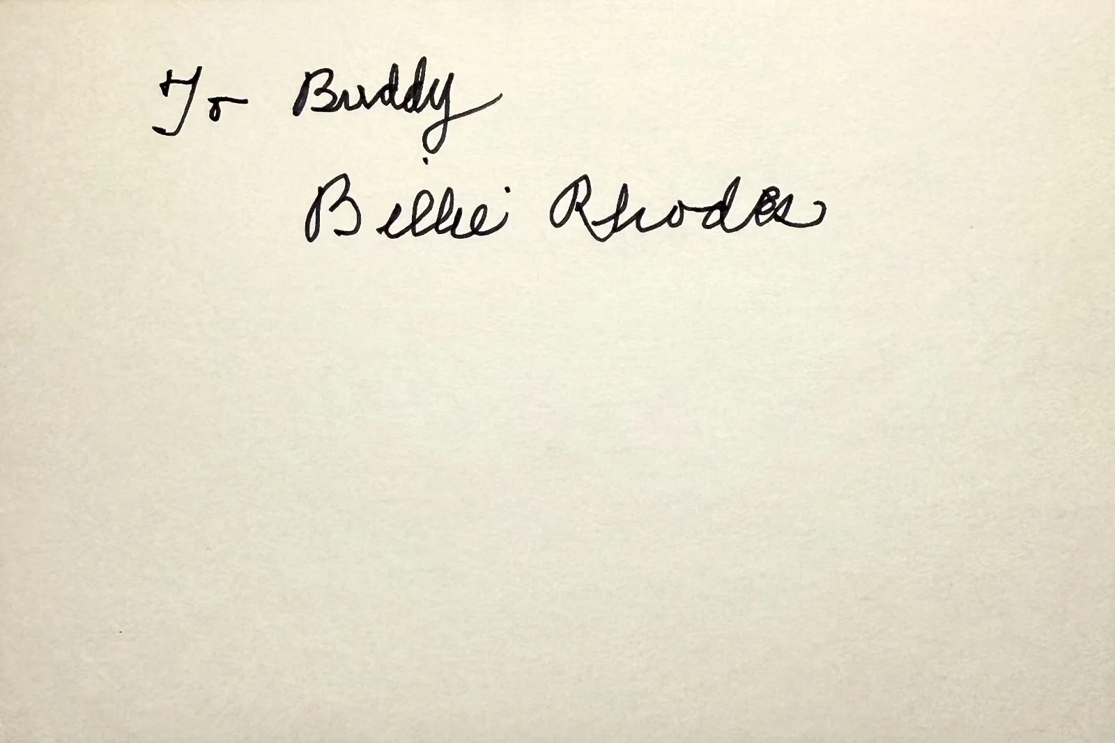 Billie Rhodes — BILLIE RHODES Autograph Signed 4x6 INDEX CARD Silent Films Miss Nobody COMEDIAN, изображение 3