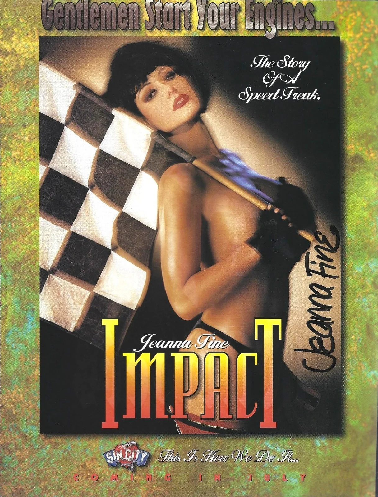 jeanna fine — JEANNA FINE-"Adult Film Legend"-Authentic Autographed Promo w/ proof RIP