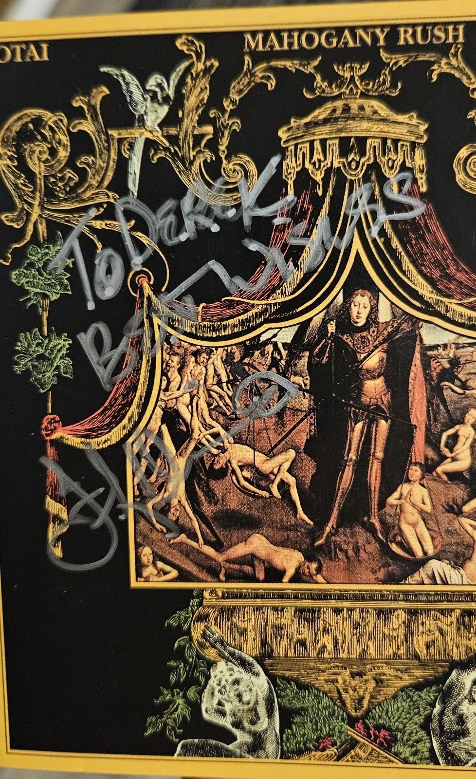 Frank Marino Mahogany Rush Autographed CD, image 2