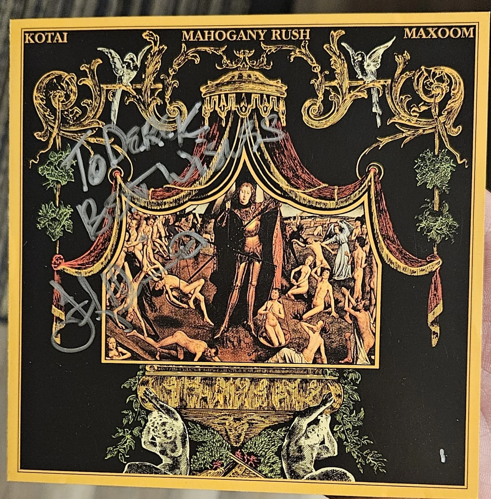 Frank Marino Mahogany Rush Autographed CD, image 3