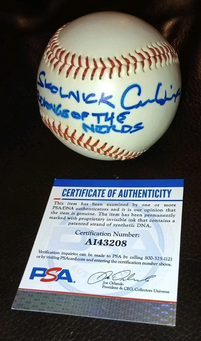 Robert Carradine PSA Signed Baseball Skolnick Revenge Of The Nerds Lewis Lambda, image 2