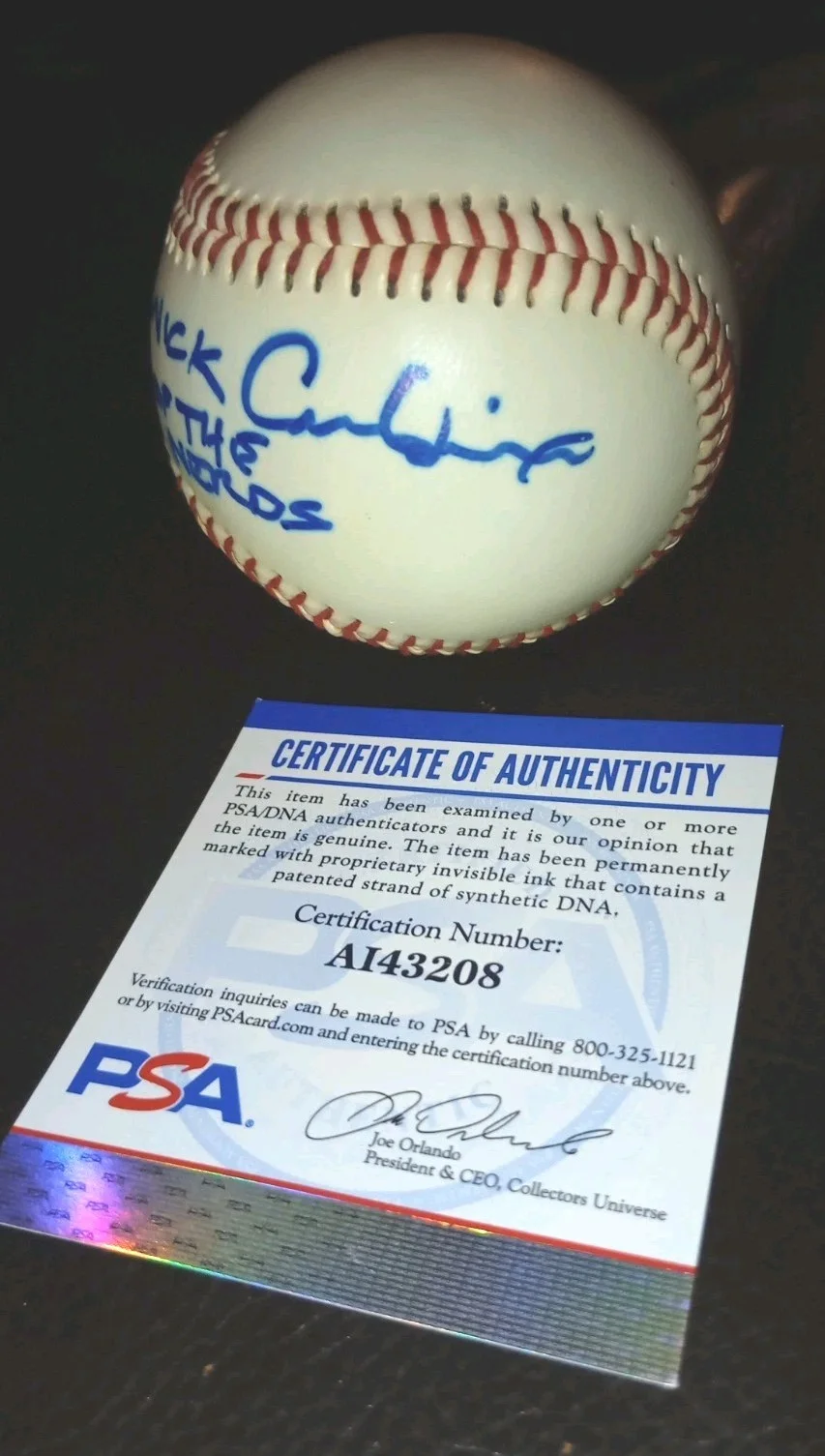 Robert Carradine PSA Signed Baseball Skolnick Revenge Of The Nerds Lewis Lambda, image 3