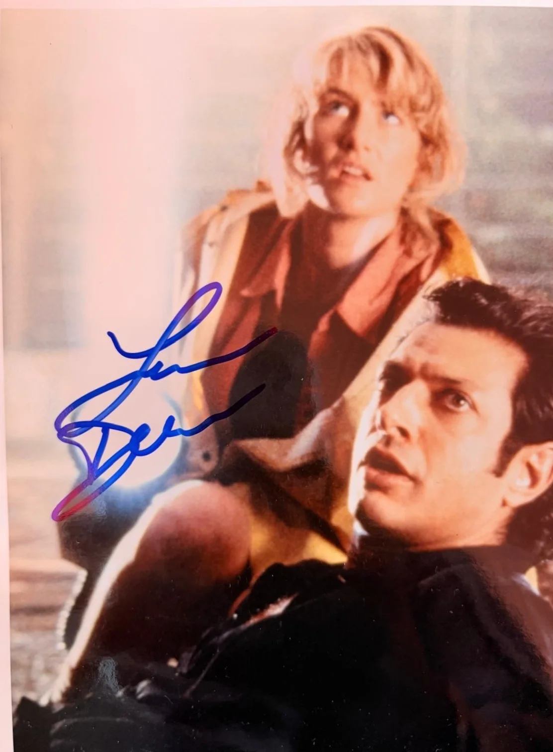 LAURA DERN, JEFF GOLDBLUM — LAURA DERN JEFF GOLDBLUM SIGNED AUTOGRAPHED 8X10 PHOTO JURASSIC PARK VINTAGE PSA, изображение 2