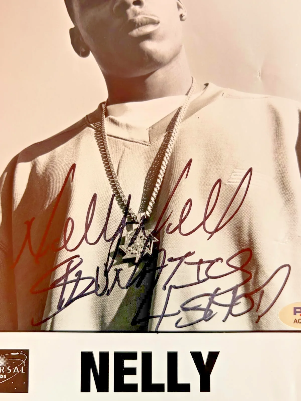 Nelly — NELLY SIGNED AUTOGRAPHED 8X10 PHOTO HOT IN HERRE RIDE WIT ME RARE VINTAGE PSA, изображение 2