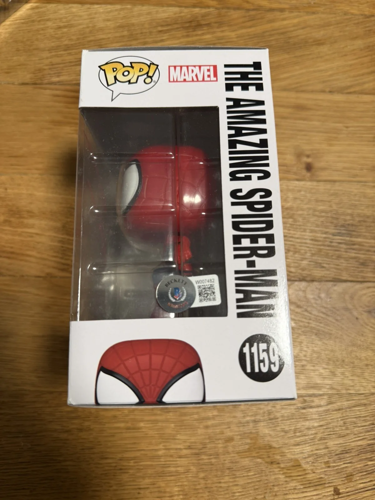 Andrew Garfield — Andrew Garfield Signed Spider-Man No Way Home Funko Pop 1159 Beckett Witnessed, изображение 2