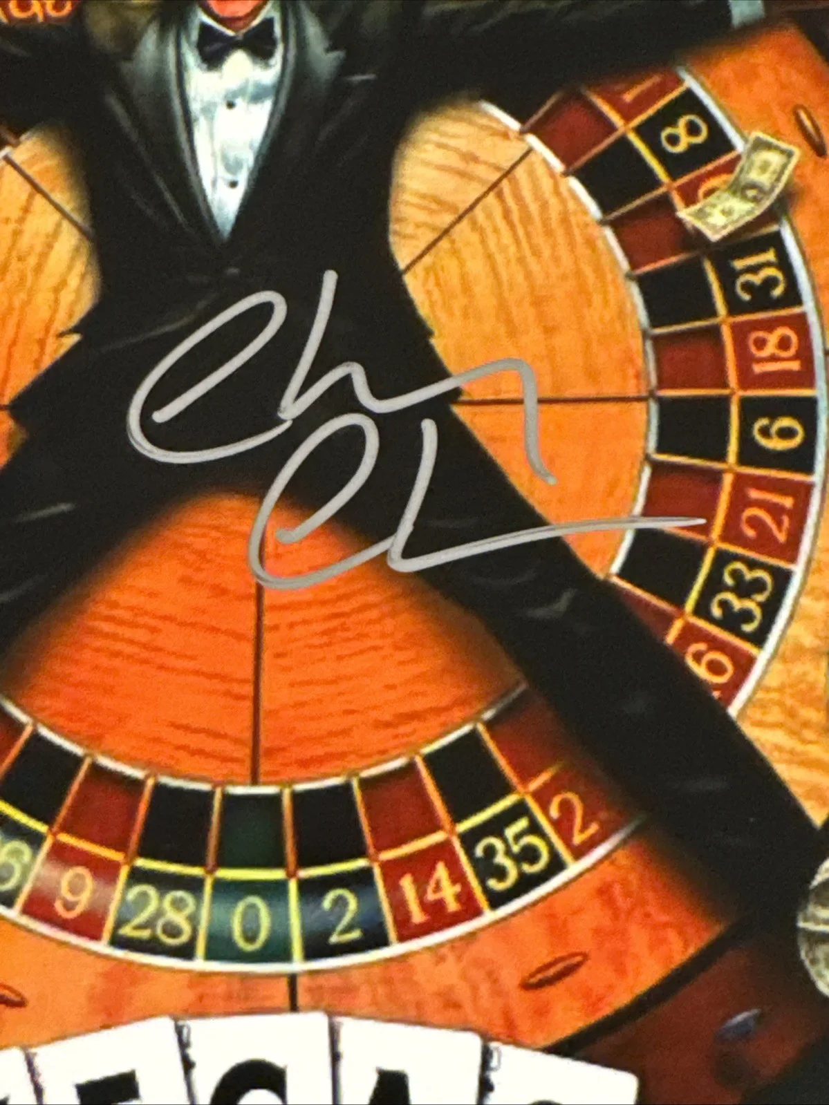 Chevy Chase — Chevy Chase Vegas Vacation Signed Auto 8x10 Photo Beckett COA Sticker, изображение 2