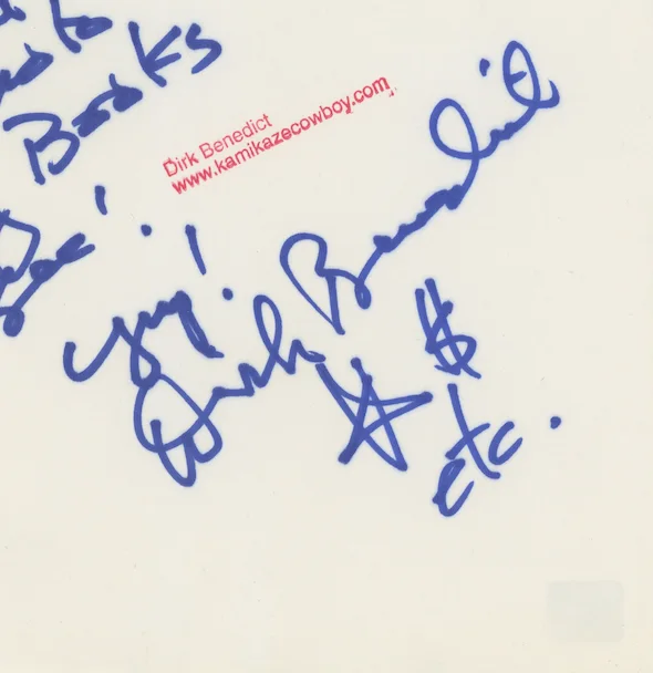 Dirk Benedict A-Team Autographed Signed Letter AMCo COA 29235, image 2