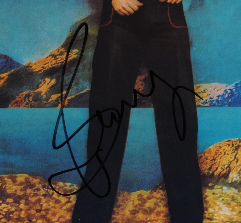 Bernie Taupin Autographed Signed Elton John Caribou Record Album AMCo COA 29539, изображение 2
