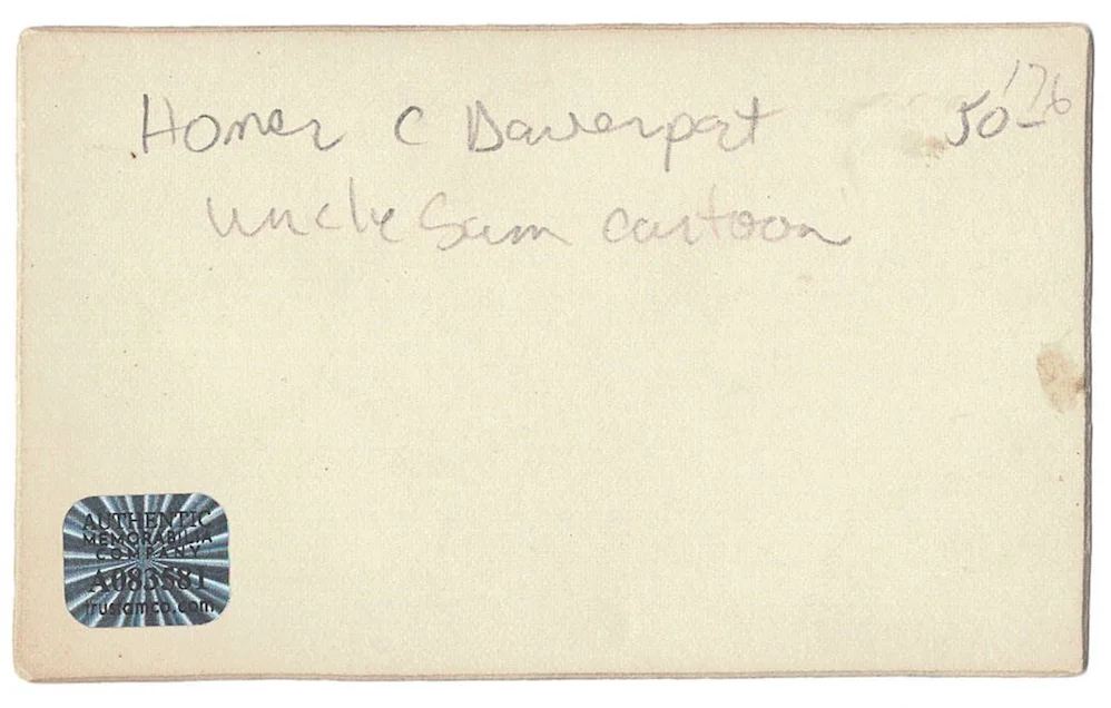 Fanny Davenport Autographed Signed Index Card AMCo COA 7812, изображение 2