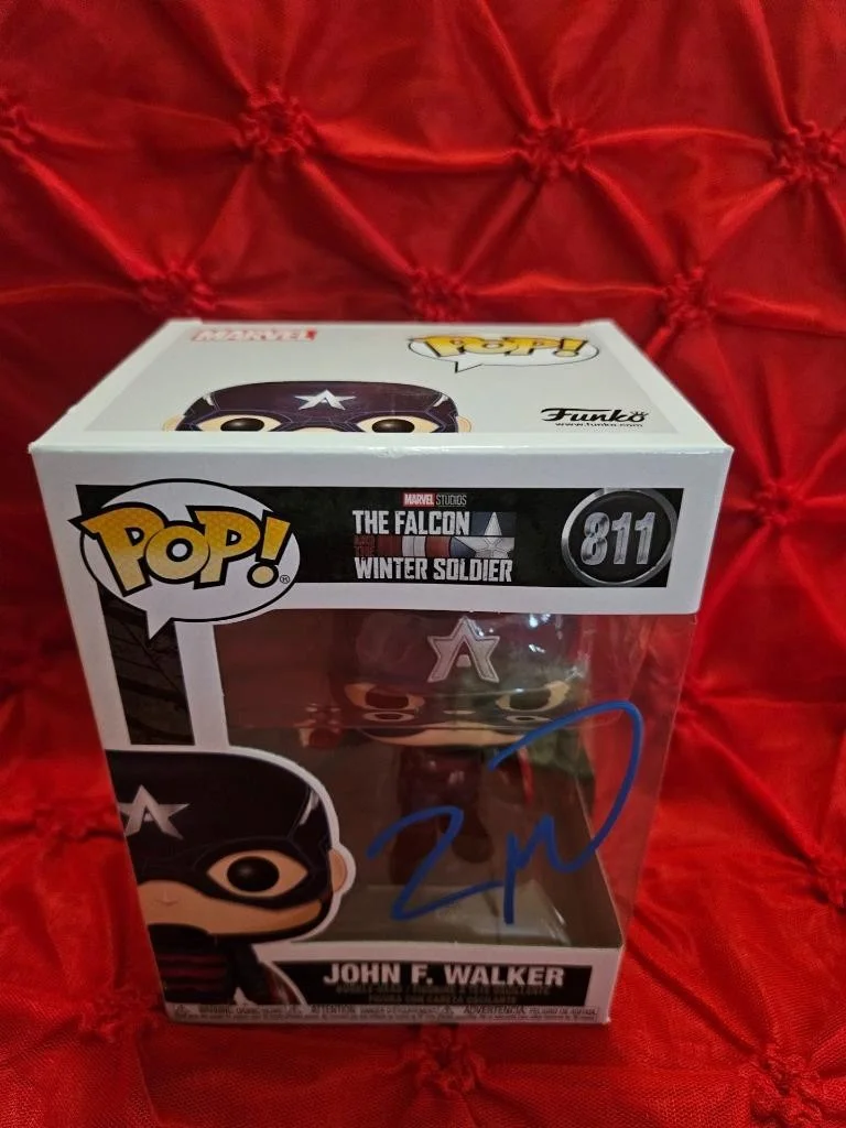 WYATT RUSSELL — WYATT RUSSELL HAND SIGNED AUTOGRAPHED FUNKO POP! JOHN F WALKER 811 COA, image 3