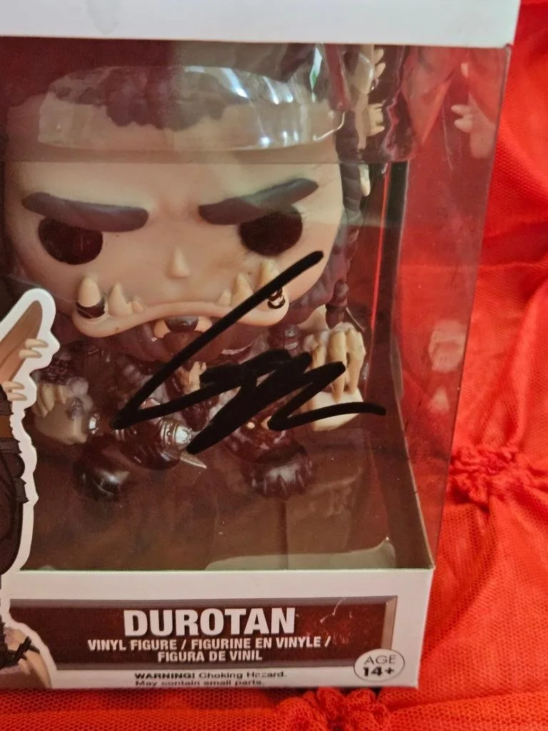TOBY KEBBELL — TOBY KEBBELL HAND SIGNED AUTOGRAPHED FUNKO POP! DUROTAN WARCRAFT 287 FIGURIE COA, изображение 2