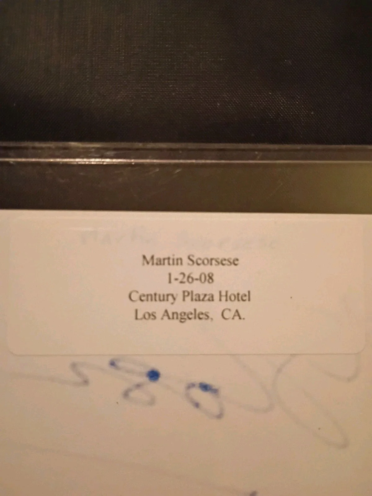 Martin Scrcese — MARTIN SCORSESE SIGNED 3X5 INDEX CARD AUTOGRAPH DIRECTOR GOOD FELLAS, изображение 2