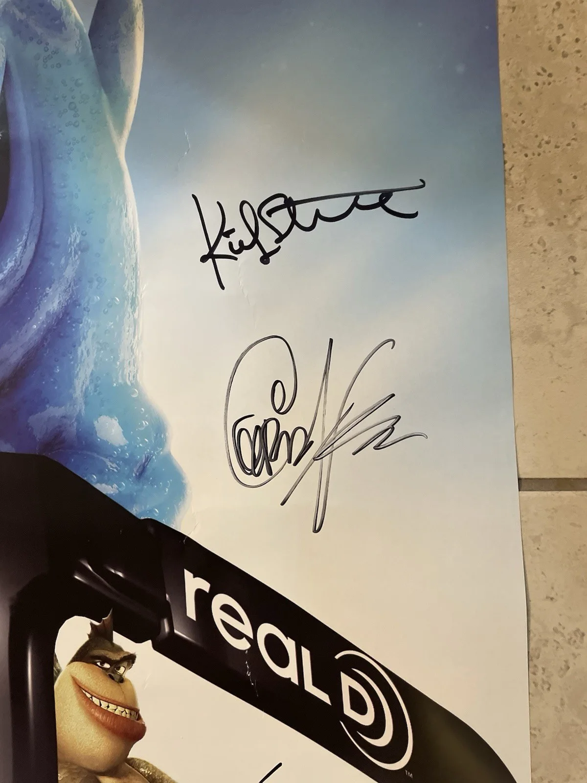 Monsters Vs Aliens 27x40 Cast Signed Poster Movie Reese Witherspoon Rogen Jsa, image 5