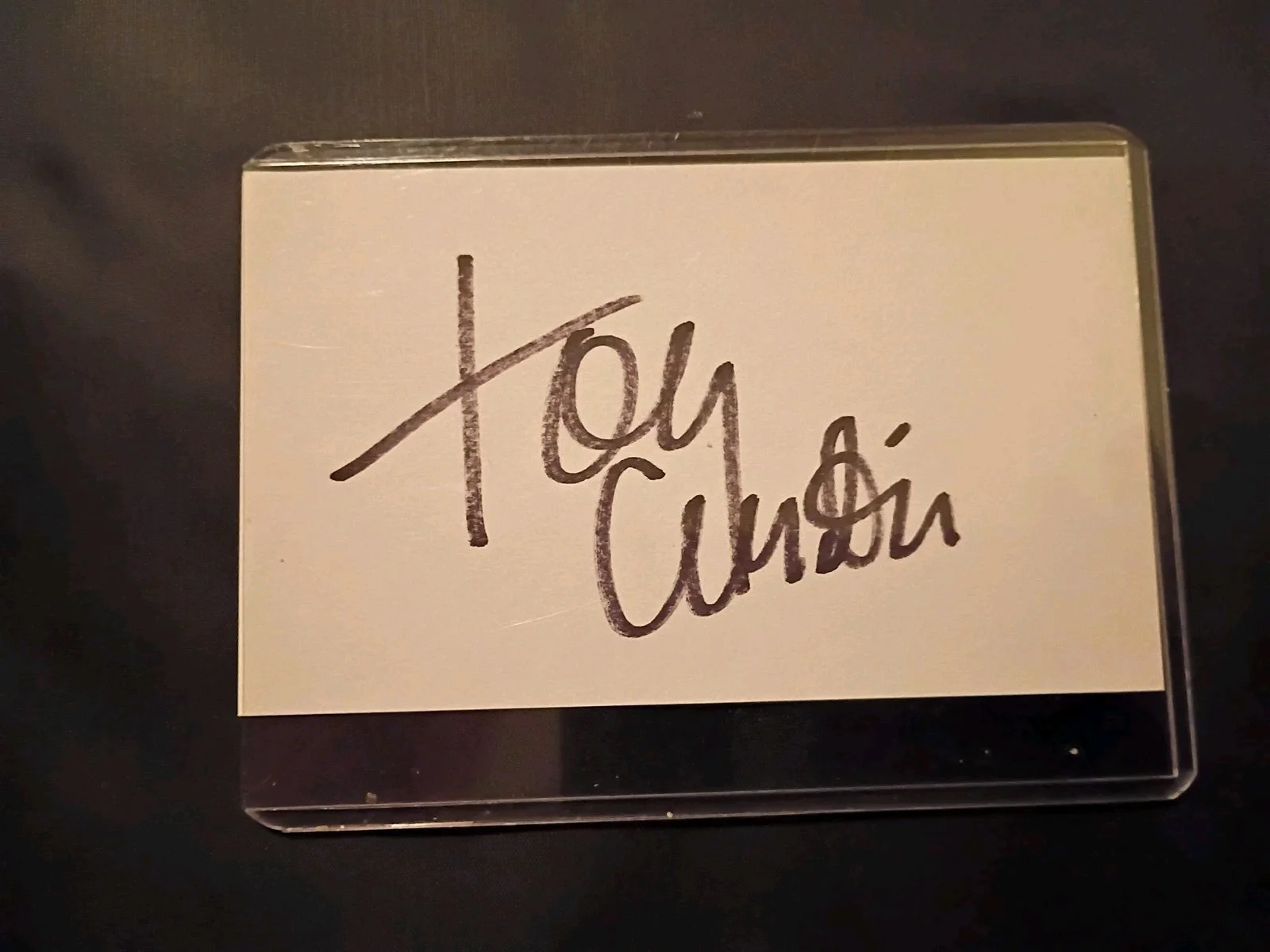 Tony Curtis — Tony Curtis Some Like It Hot Authentic Signed 3x5 Index Card NM/MT Condition...