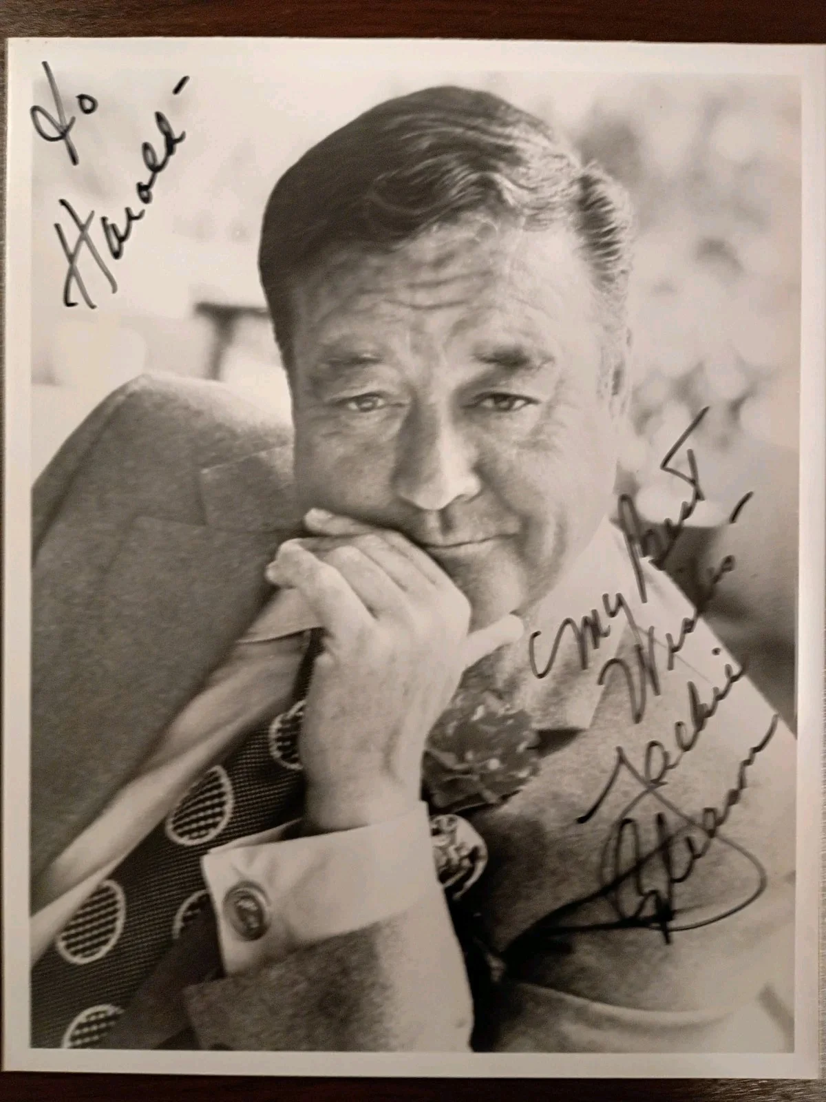 Jackie Gleason — JACKIE GLEASON Signed Autograph 8x10 Photo..Televison Movie LEGEND (d.1987) COA
