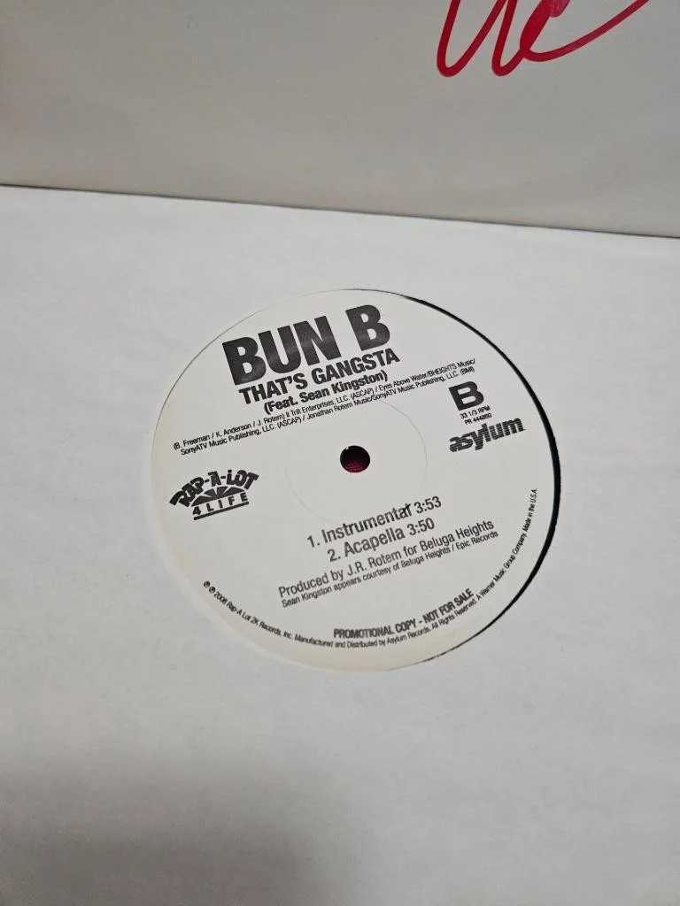 BUN B HAND SIGNED ALBUM COVER AUTOGRAPHED THAT'S GANGST VINYL RECORD RAP HIP HOP, image 4