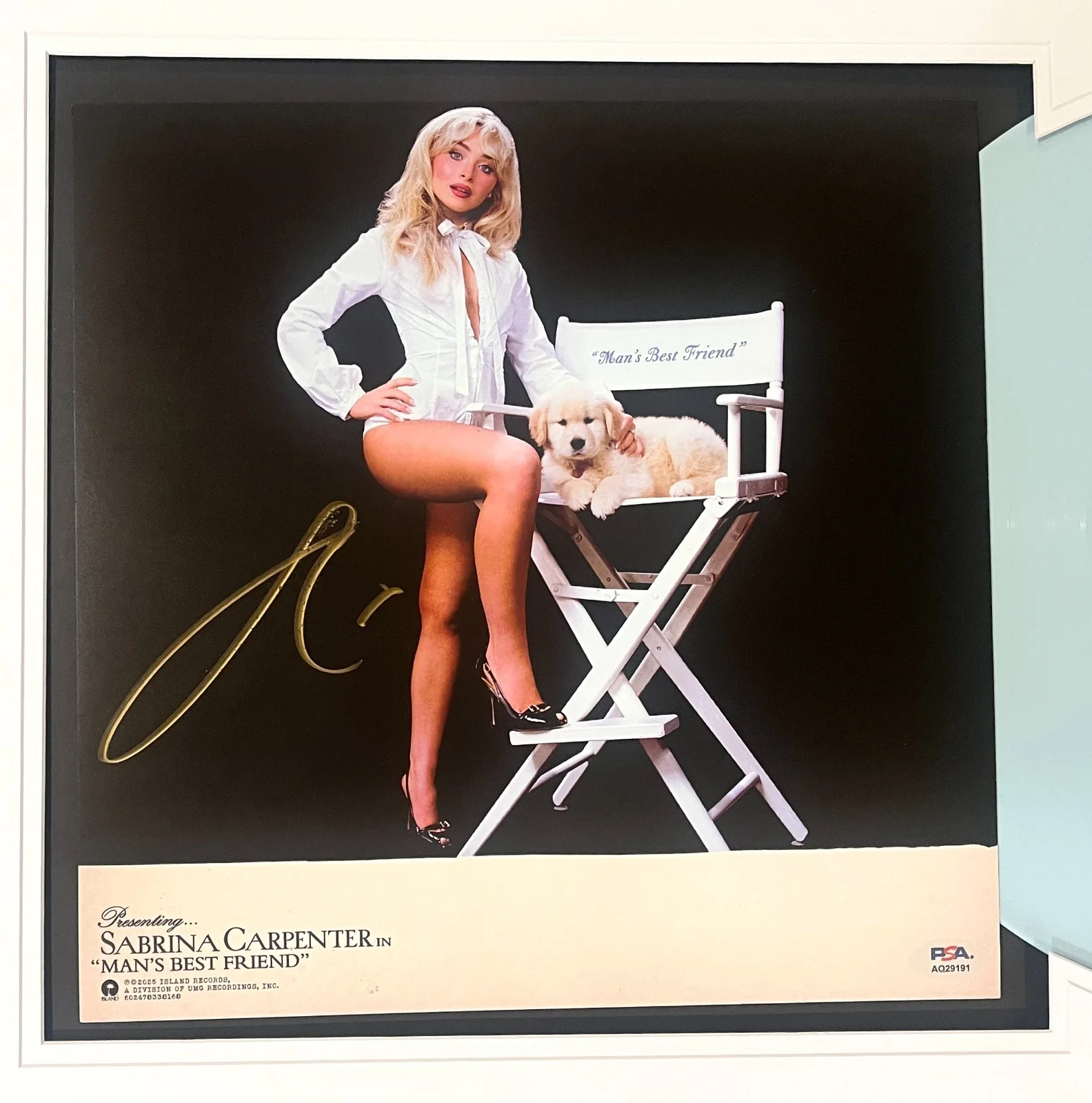 💃 Sabrina Carpenter Signed - Vinyl LP Framed RARE Autograph PSA COA 💃, image 3