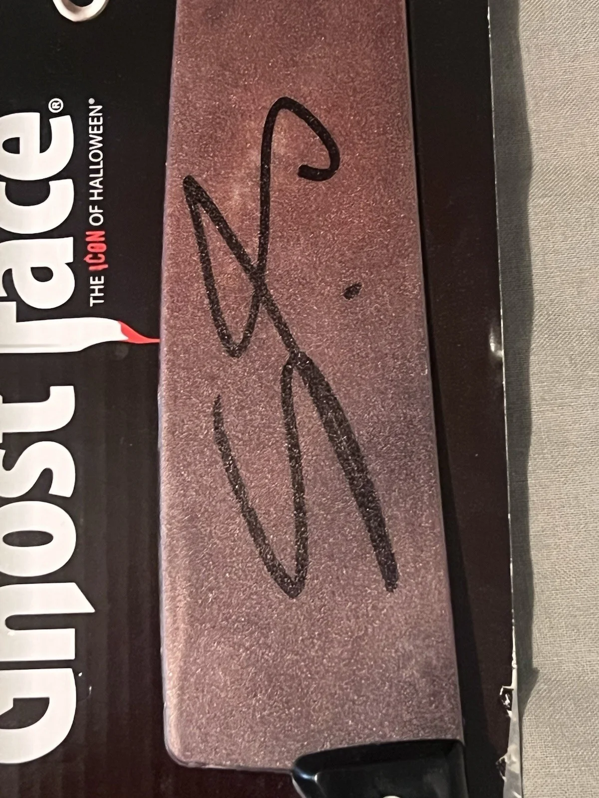 Samara Weaving — Samra Weaving Signed Ghost Face Knife PSA / DNA COA Scream Autograph Auto, image 2