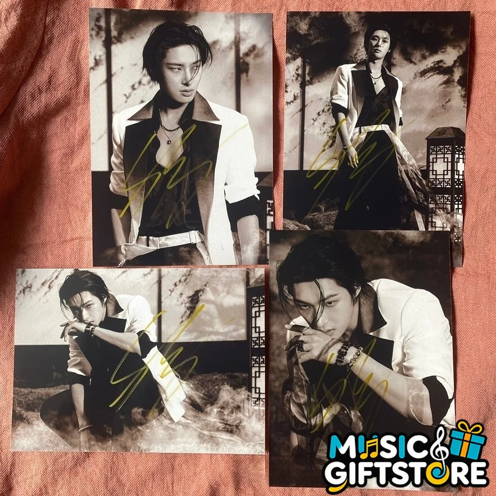 ATEEZ Mingi Autographed Photo Golden Hour Part4 4*6 K-POP Collection 2026 #MUGS, image 2