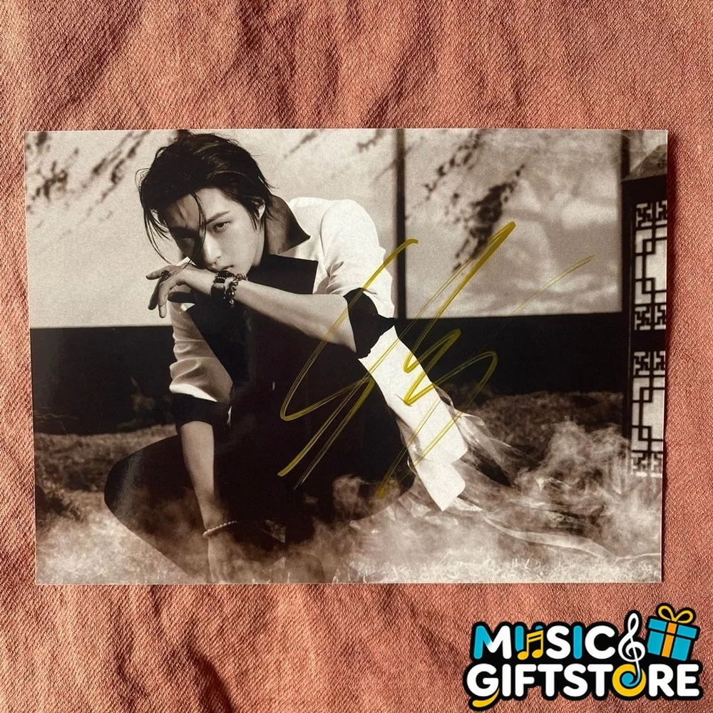ATEEZ Mingi Autographed Photo Golden Hour Part4 4*6 K-POP Collection 2026 #MUGS, image 4