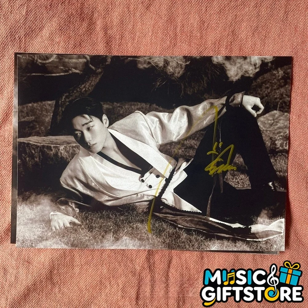 ATEEZ SAN Autographed Photo Golden Hour Part4 4*6 K-POP Collection 2026 #MUGS, image 3
