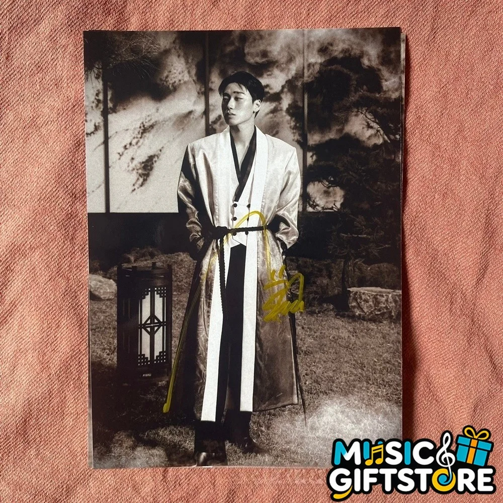 ATEEZ SAN Autographed Photo Golden Hour Part4 4*6 K-POP Collection 2026 #MUGS, image 4