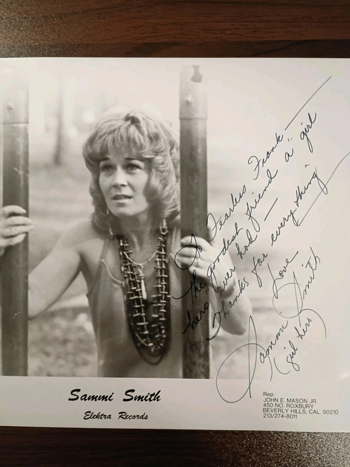 SAMMI SMITH Signed Autographed 8x10 Photo..COUNTRY MUSIC LEGEND (d.2005) JSA COA, изображение 5