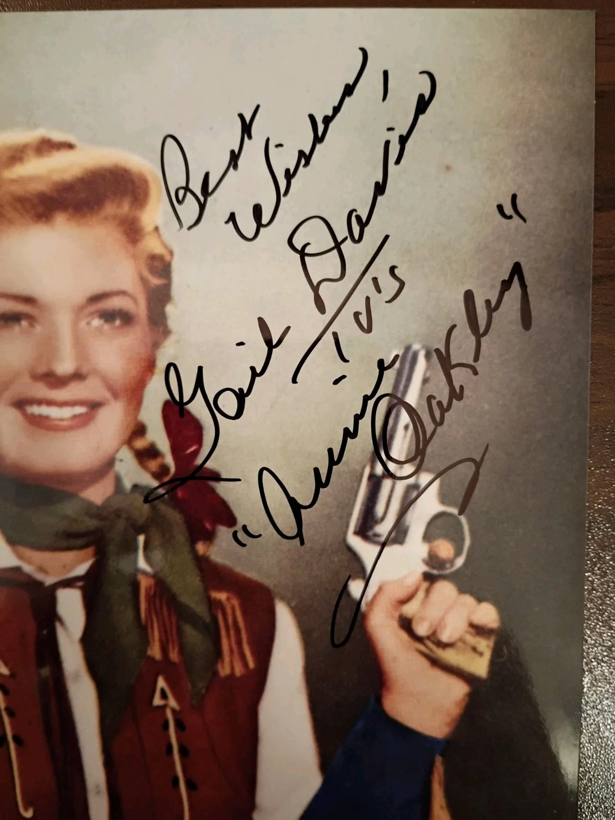 Gail Davis — GAIL DAVIS Signed Autographed 8x10 Photo as ANNIE OAKLEY..(d.1997) JSA COA, изображение 3