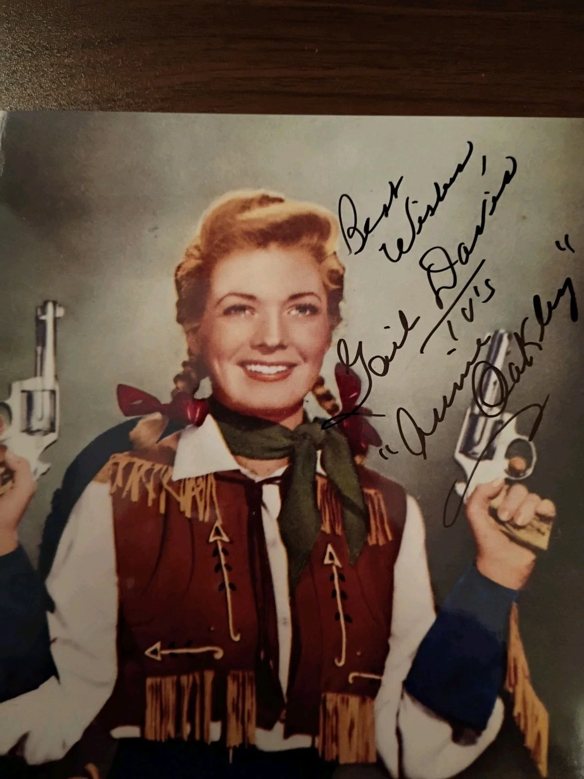 Gail Davis — GAIL DAVIS Signed Autographed 8x10 Photo as ANNIE OAKLEY..(d.1997) JSA COA, изображение 5